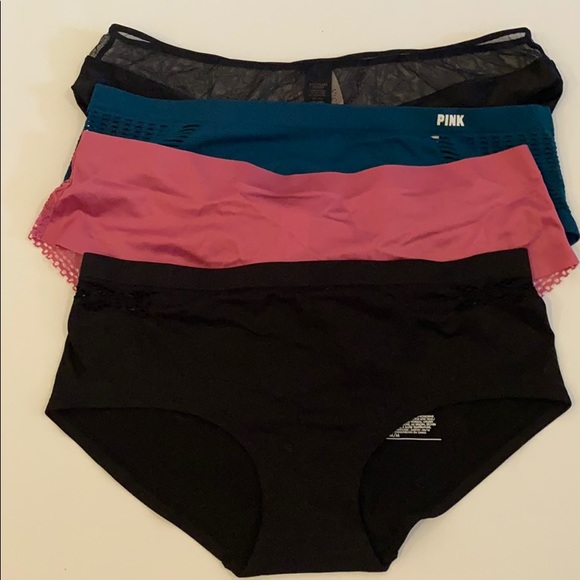 FOUR Victoria’s Secret hiphugger panties M - Picture 1 of 8